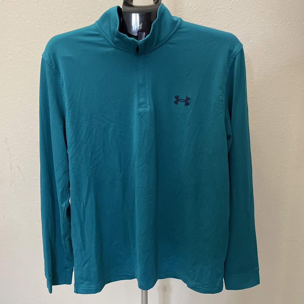 UNDER ARMOUR LIGHTWEIGHT 1/4 ZIP Golf Jacket TURQUOISE